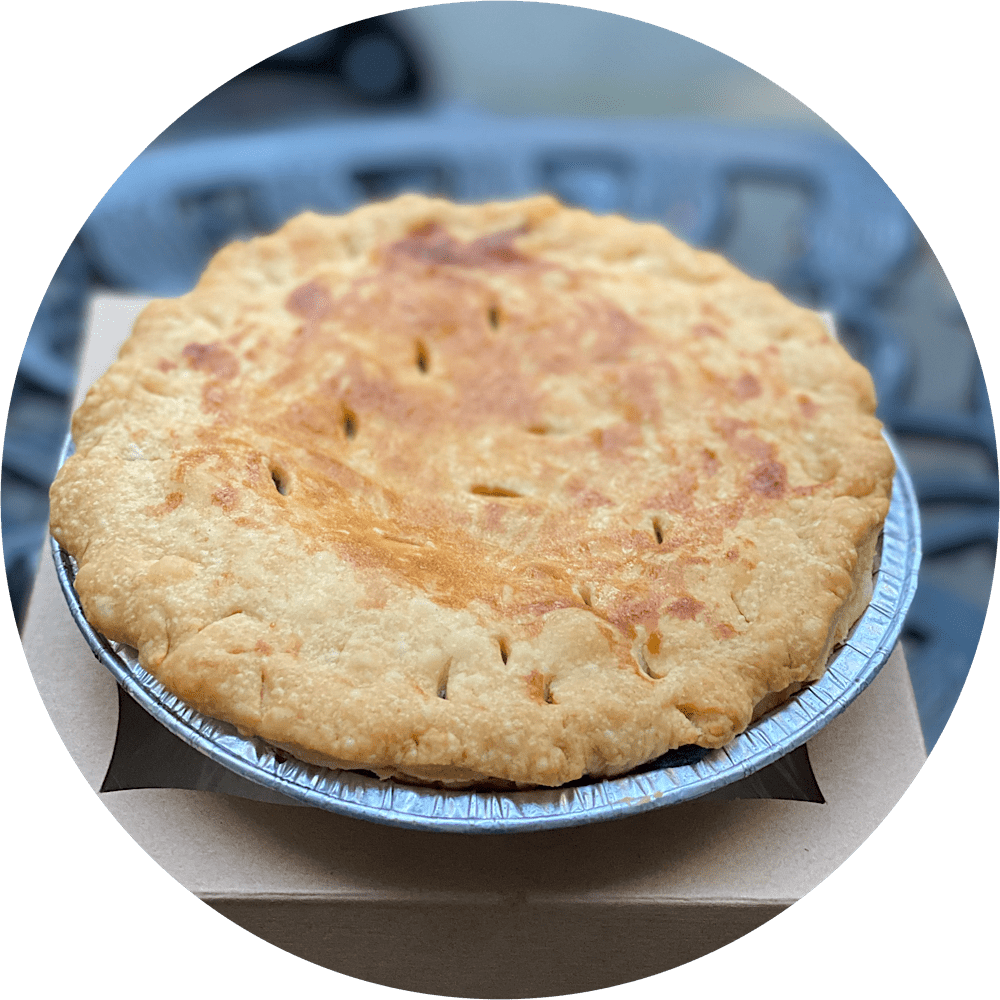 Junior blueberry pie with wild Maine berries in 6-inch size from Petee's bakery NYC