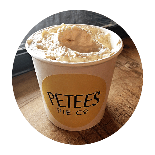 Maple whip cream pint made with real maple syrup from Petee's Pie Company NYC bakery